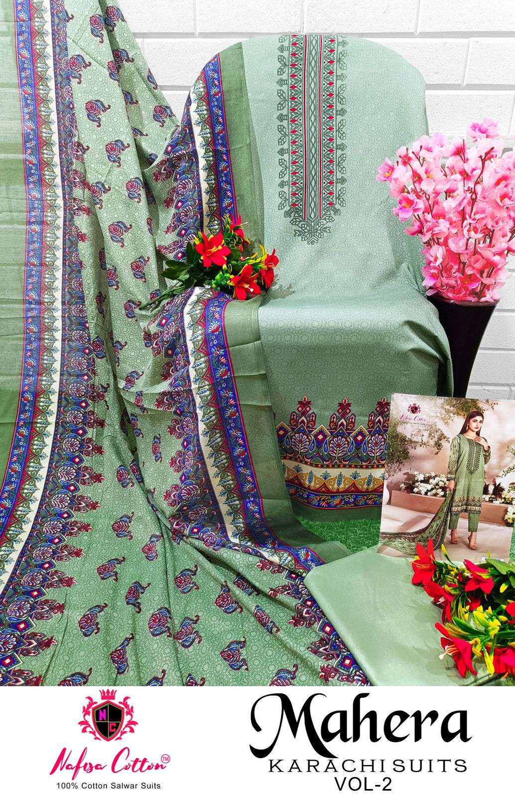 NAFISA COTTON MAHERA KARACHI SUITS VOL 2