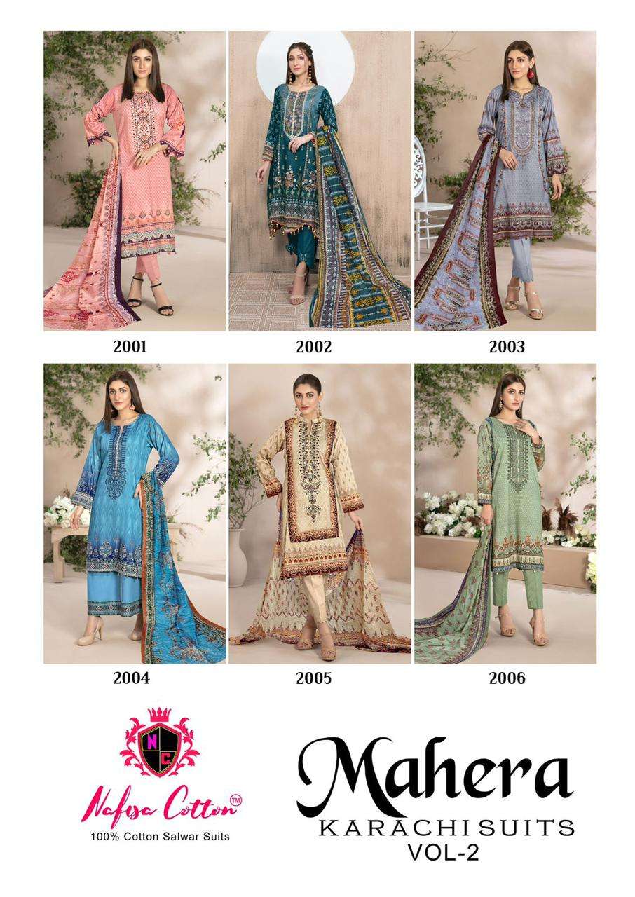 NAFISA COTTON MAHERA KARACHI SUITS VOL 2