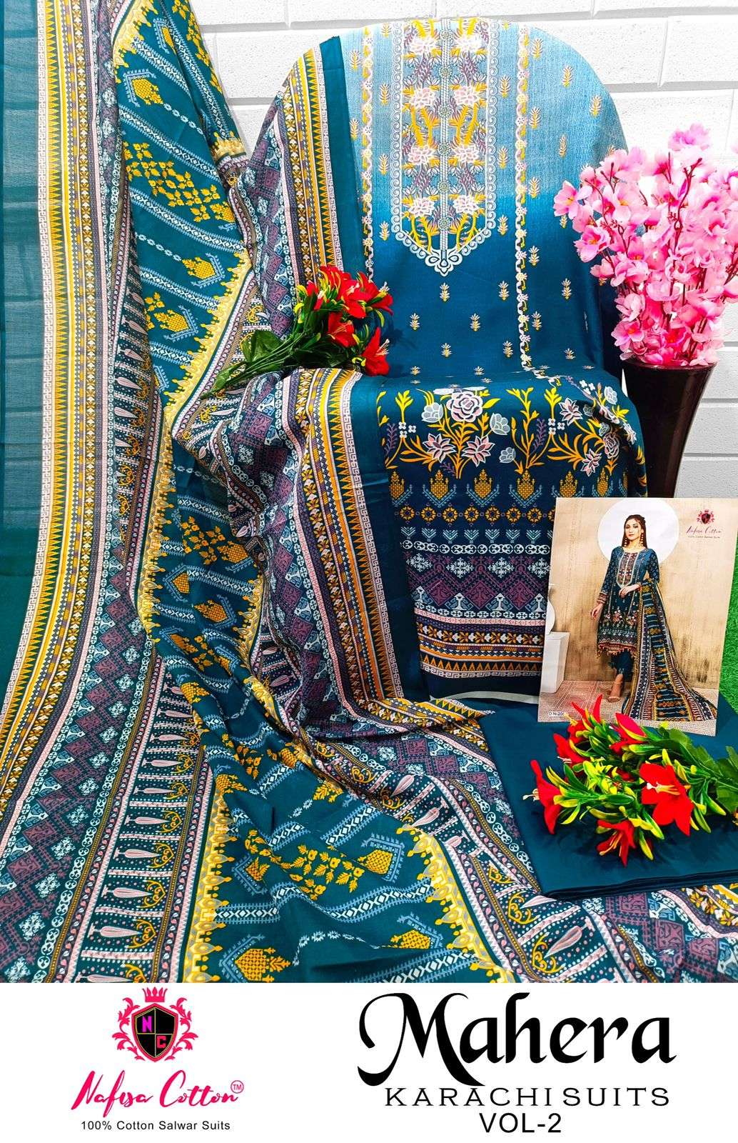 NAFISA COTTON MAHERA KARACHI SUITS VOL 2