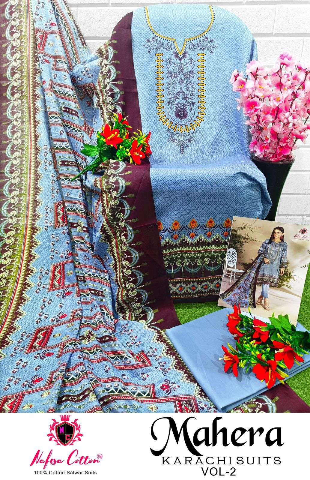 NAFISA COTTON MAHERA KARACHI SUITS VOL 2
