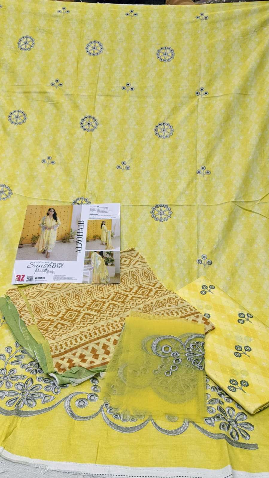 AL ZOHAIB EMBROIDERED LAWN COLLECTION 