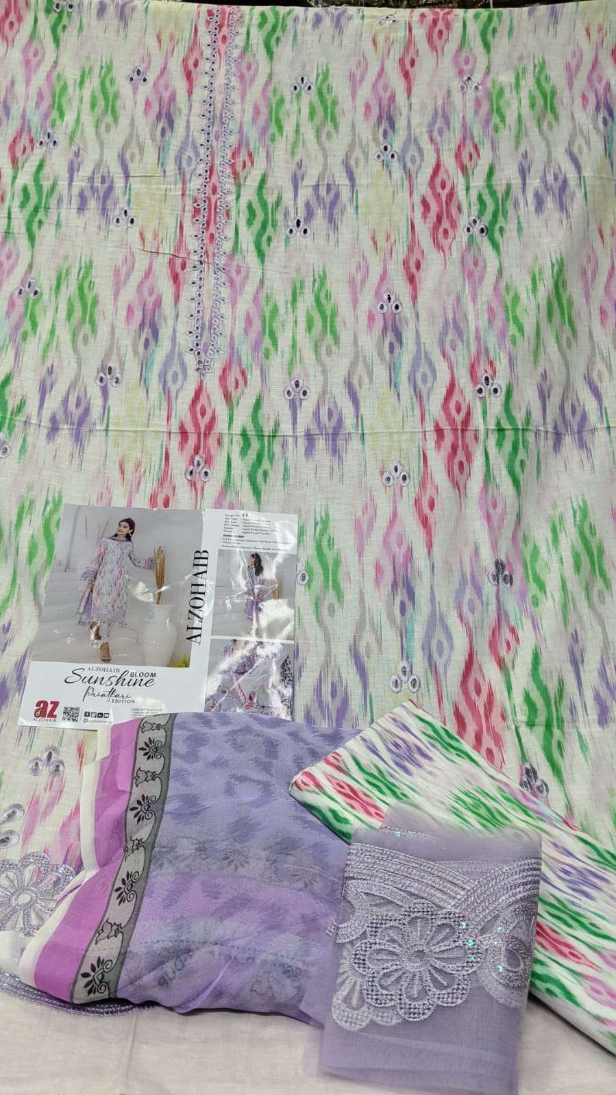 AL ZOHAIB EMBROIDERED LAWN COLLECTION 