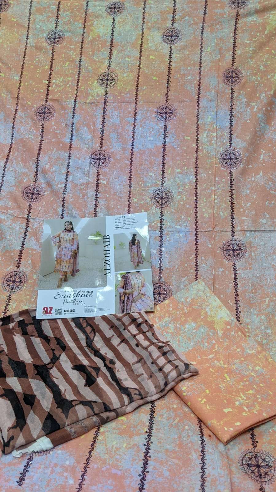 AL ZOHAIB EMBROIDERED LAWN COLLECTION 