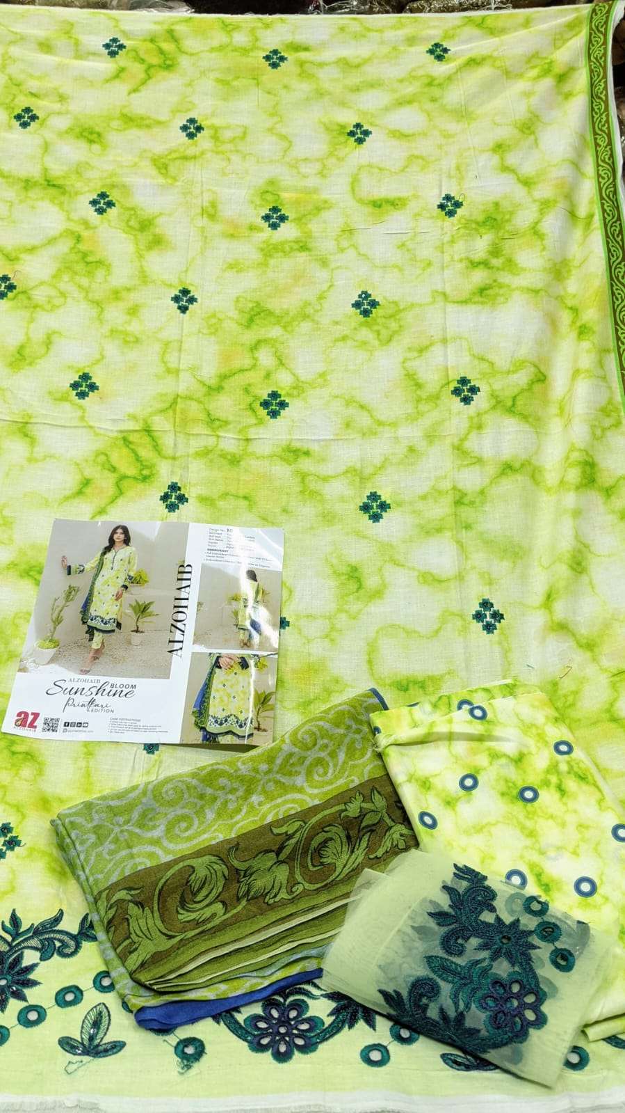 AL ZOHAIB EMBROIDERED LAWN COLLECTION 