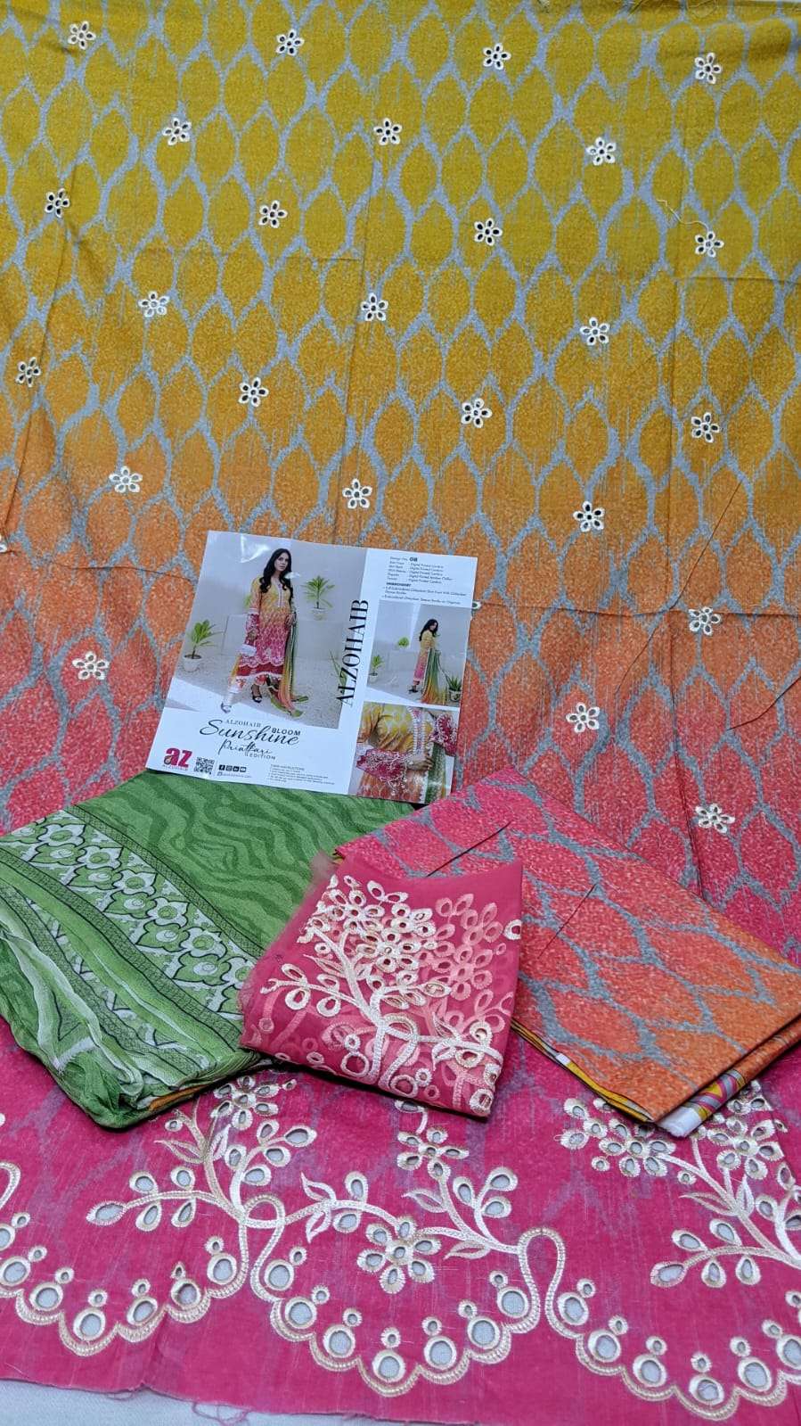 AL ZOHAIB EMBROIDERED LAWN COLLECTION 