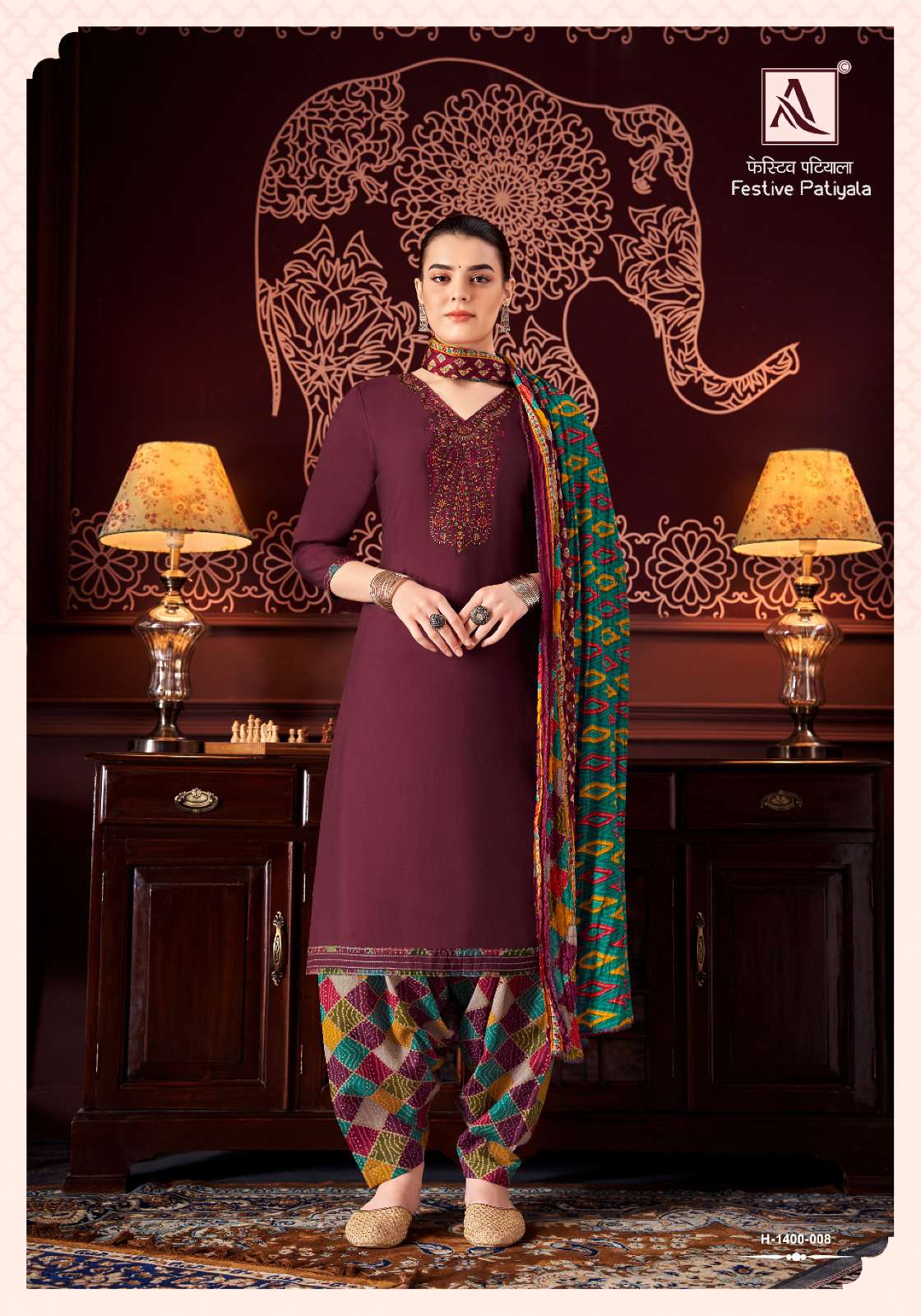 ALOK SUITS FESTIVE PATIYALA