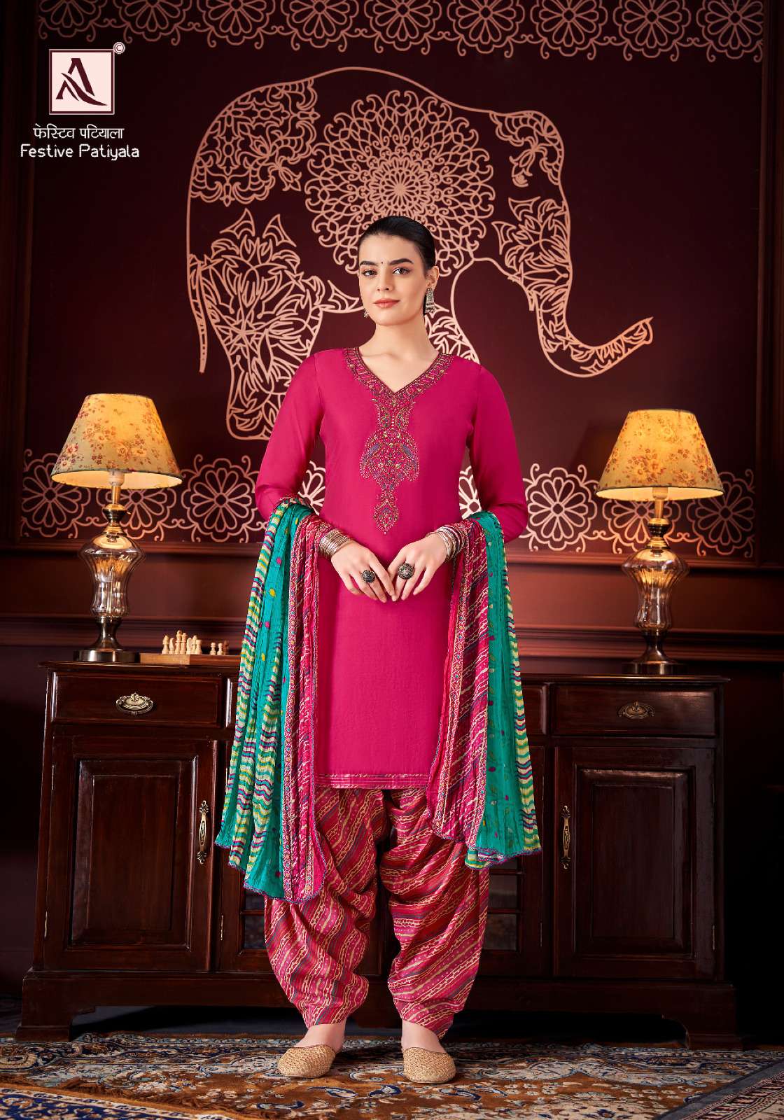 ALOK SUITS FESTIVE PATIYALA