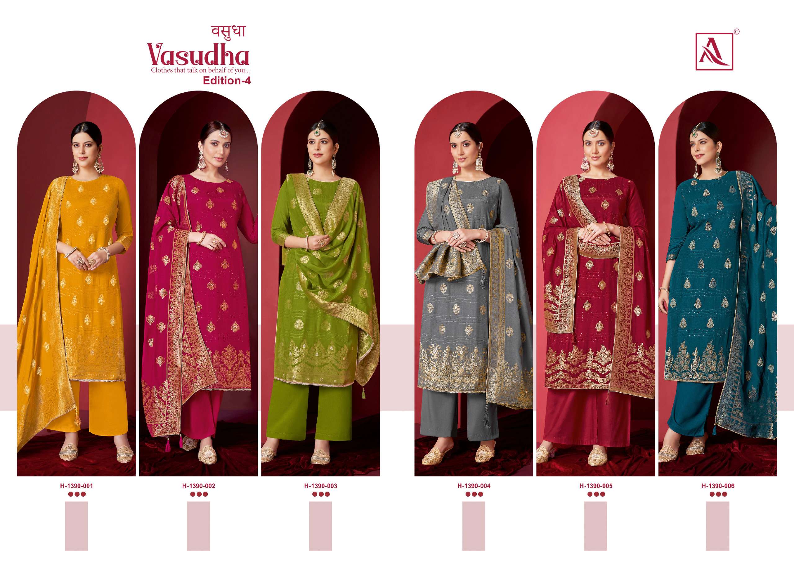 ALOK SUITS  VASUDHA EDITION 4 