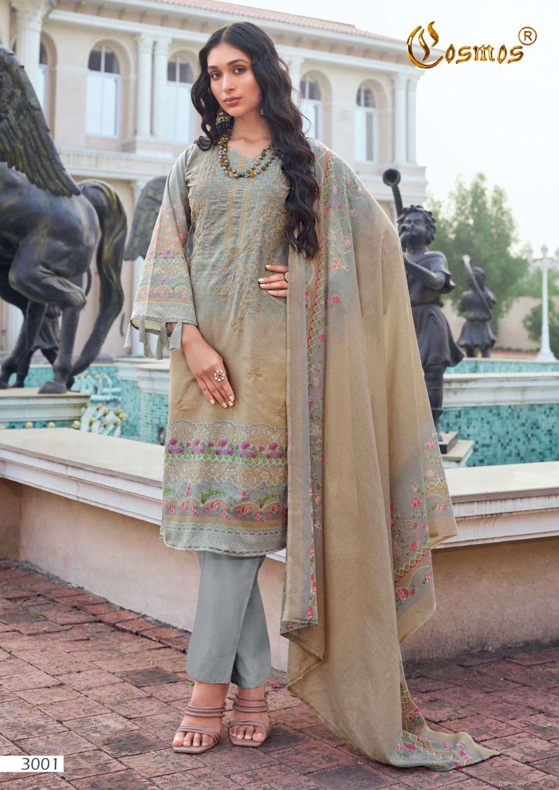 COSMOS FASHION NOOR EMBROIDERED VOL 3
