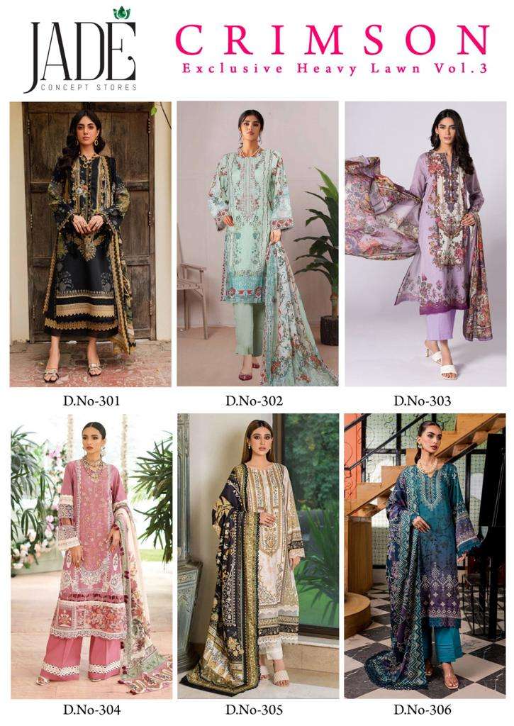 CRIMSON EXCLUSIVE HEAVY LAWN COLLECTION VOL 3 READY MADE COLLECTION