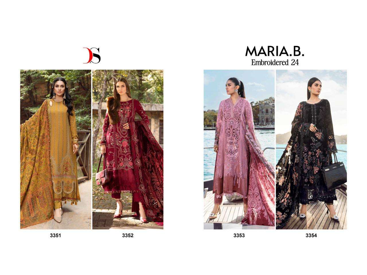 DEEPSY SUITS  MARIA B EMBROIDERED 24