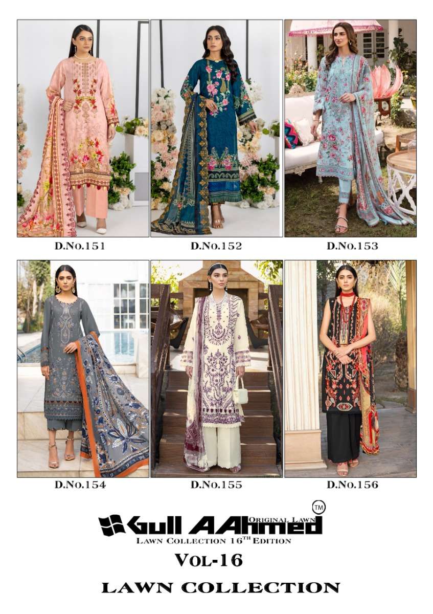GULL AAHMED LAWN COLLECTION VOL 16 READY MADE COLLECTION