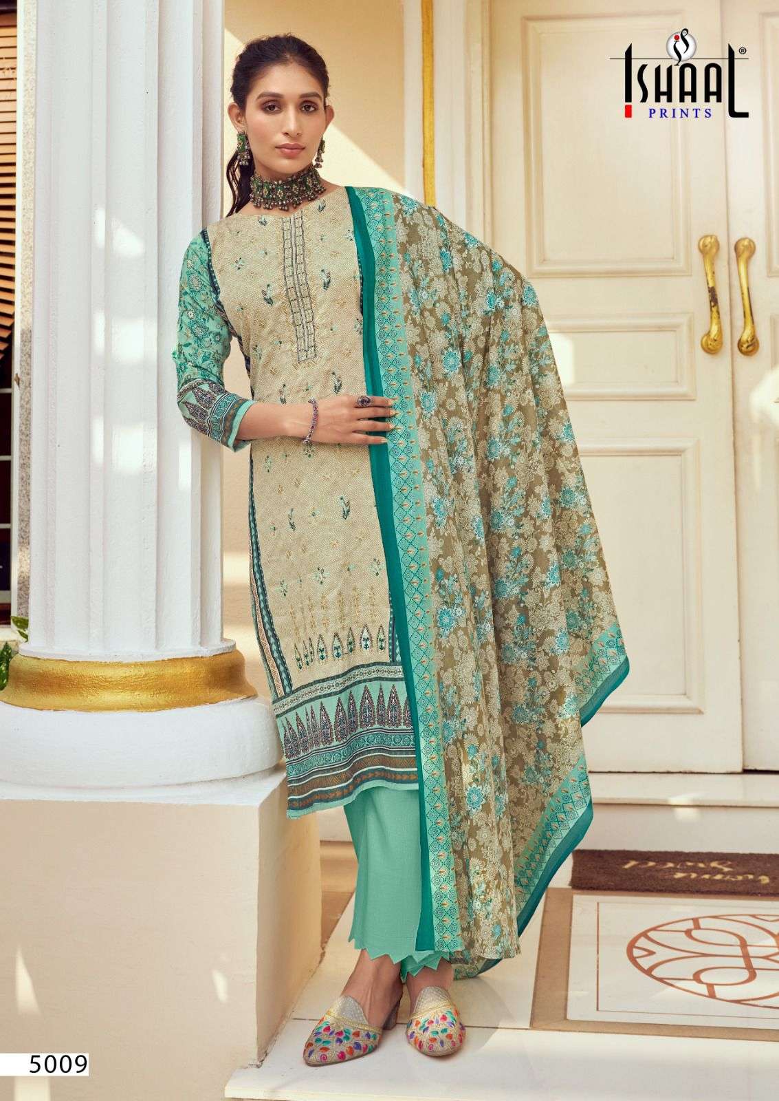 ISHAAL PRINTS EMBROIDERED VOL 5