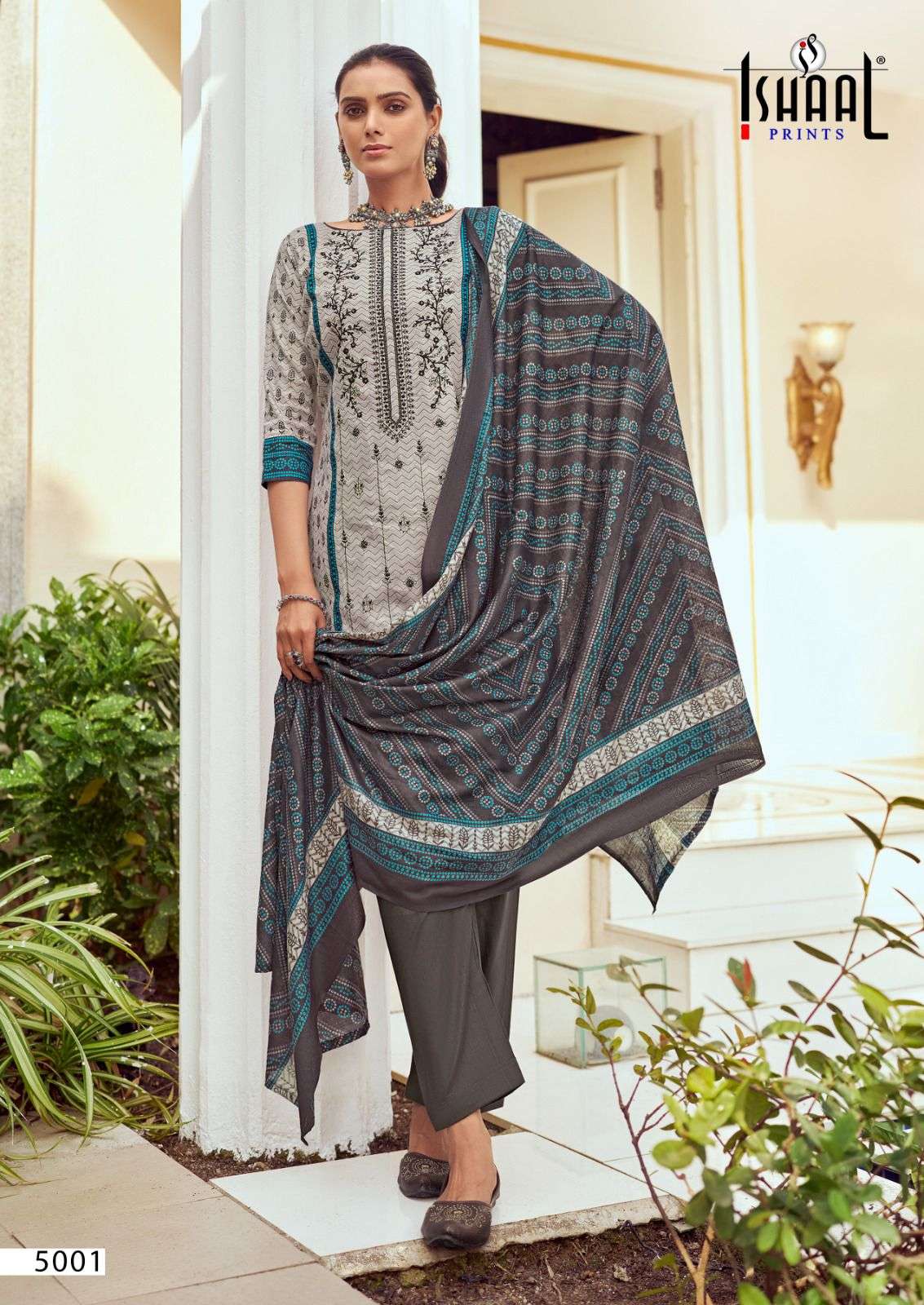 ISHAAL PRINTS EMBROIDERED VOL 5