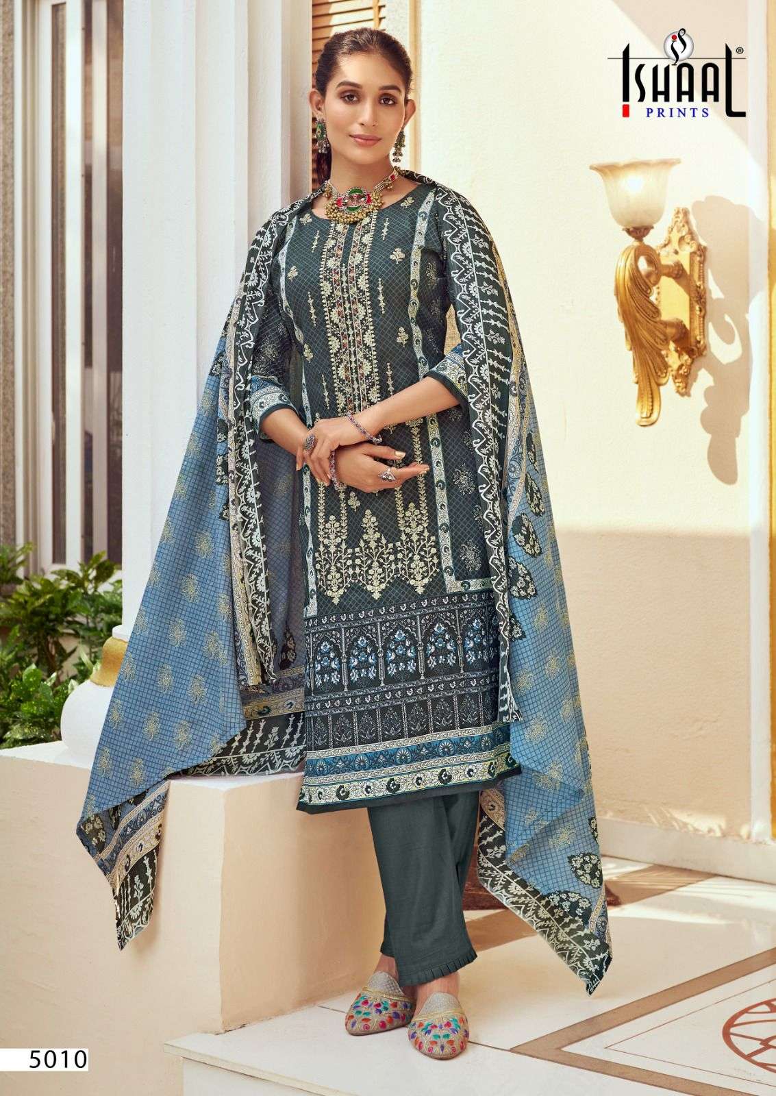 ISHAAL PRINTS EMBROIDERED VOL 5