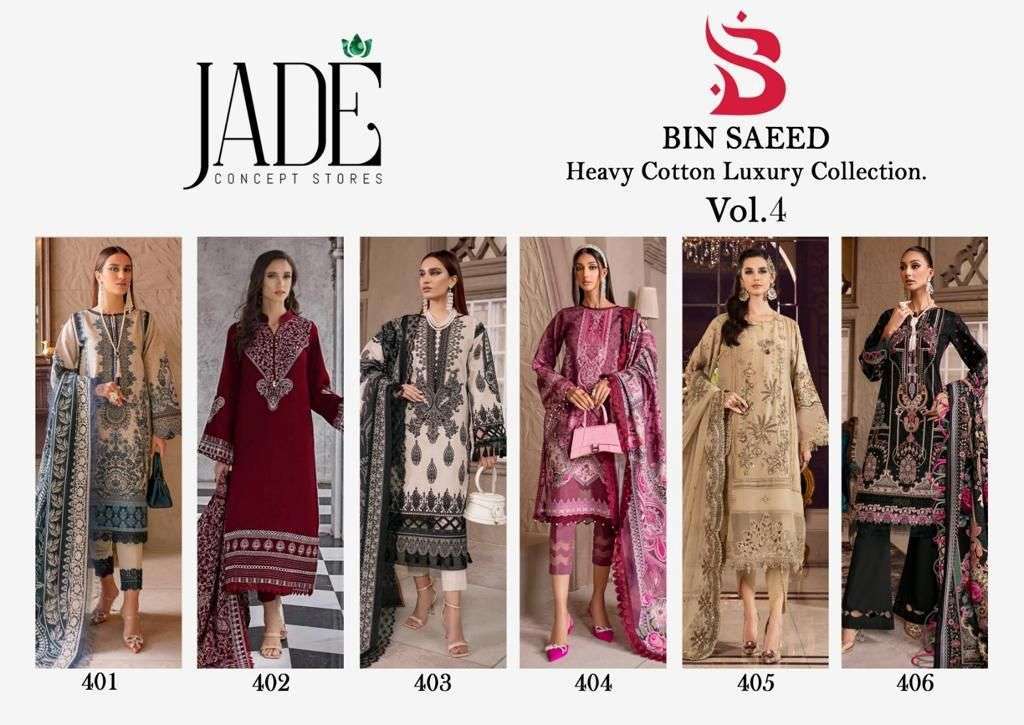 JADE BIN SAEED HEAVY COTTON LUXURY COLLECTION VOL 4 