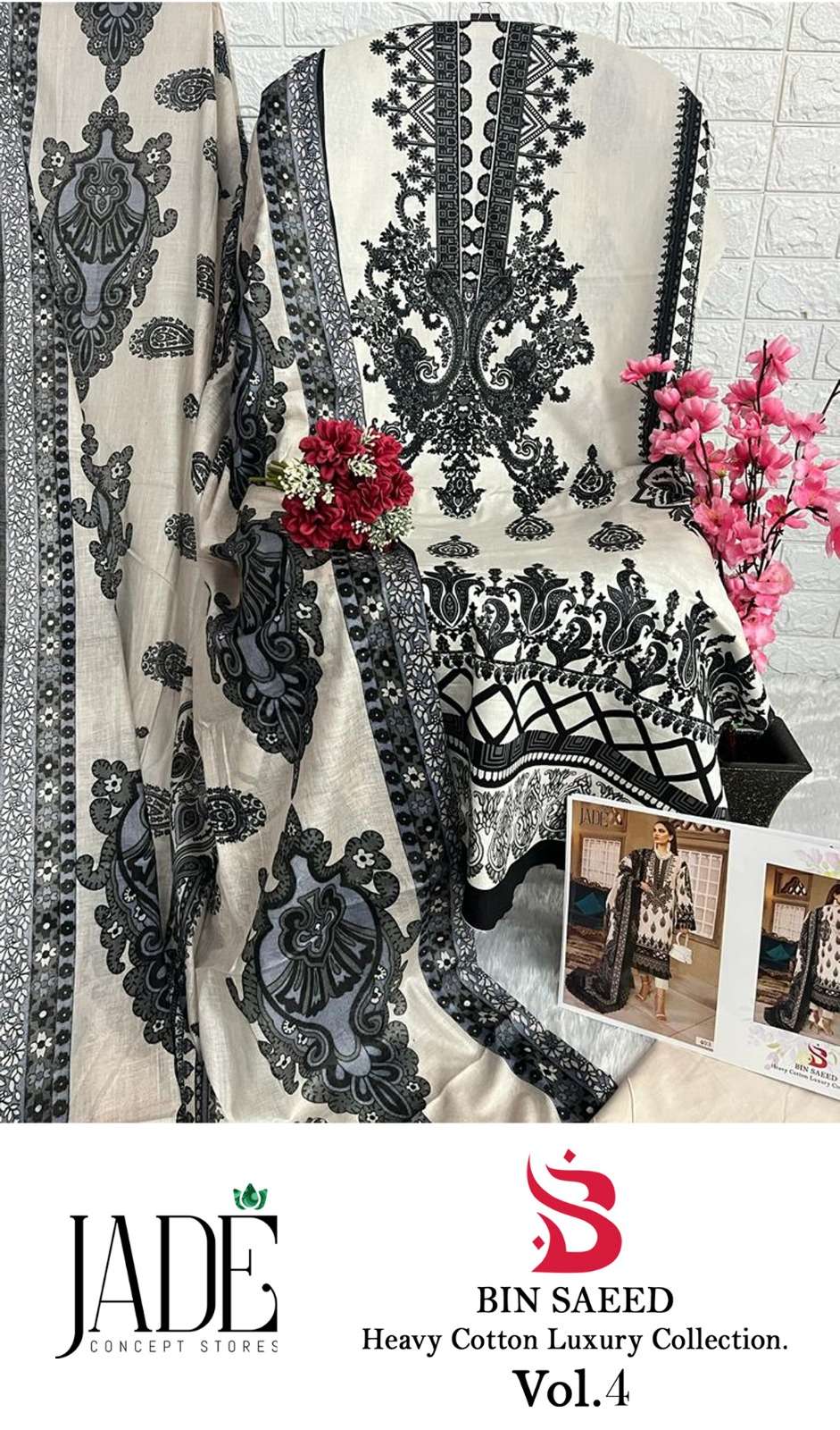 JADE BIN SAEED HEAVY COTTON LUXURY COLLECTION VOL 4 