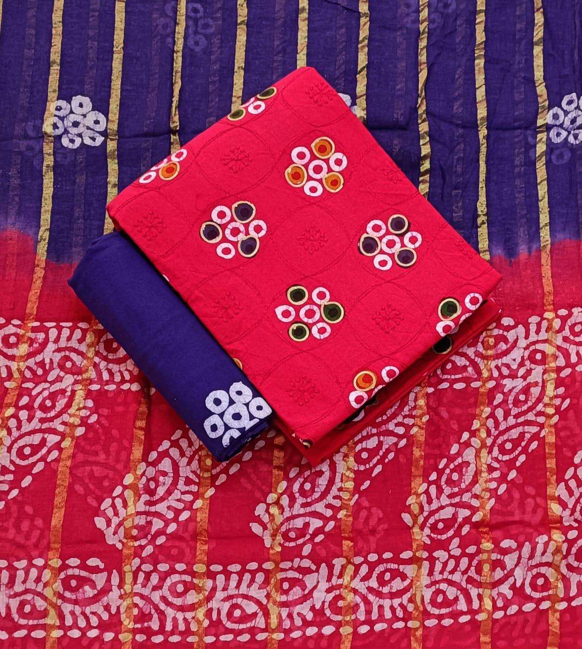 JJ CREATION MULTI GOLD WAX BATIK WORK SUITS EDITION VOL 5