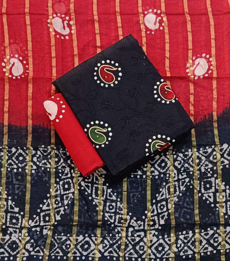 JJ CREATION MULTI GOLD WAX BATIK WORK SUITS EDITION VOL 5