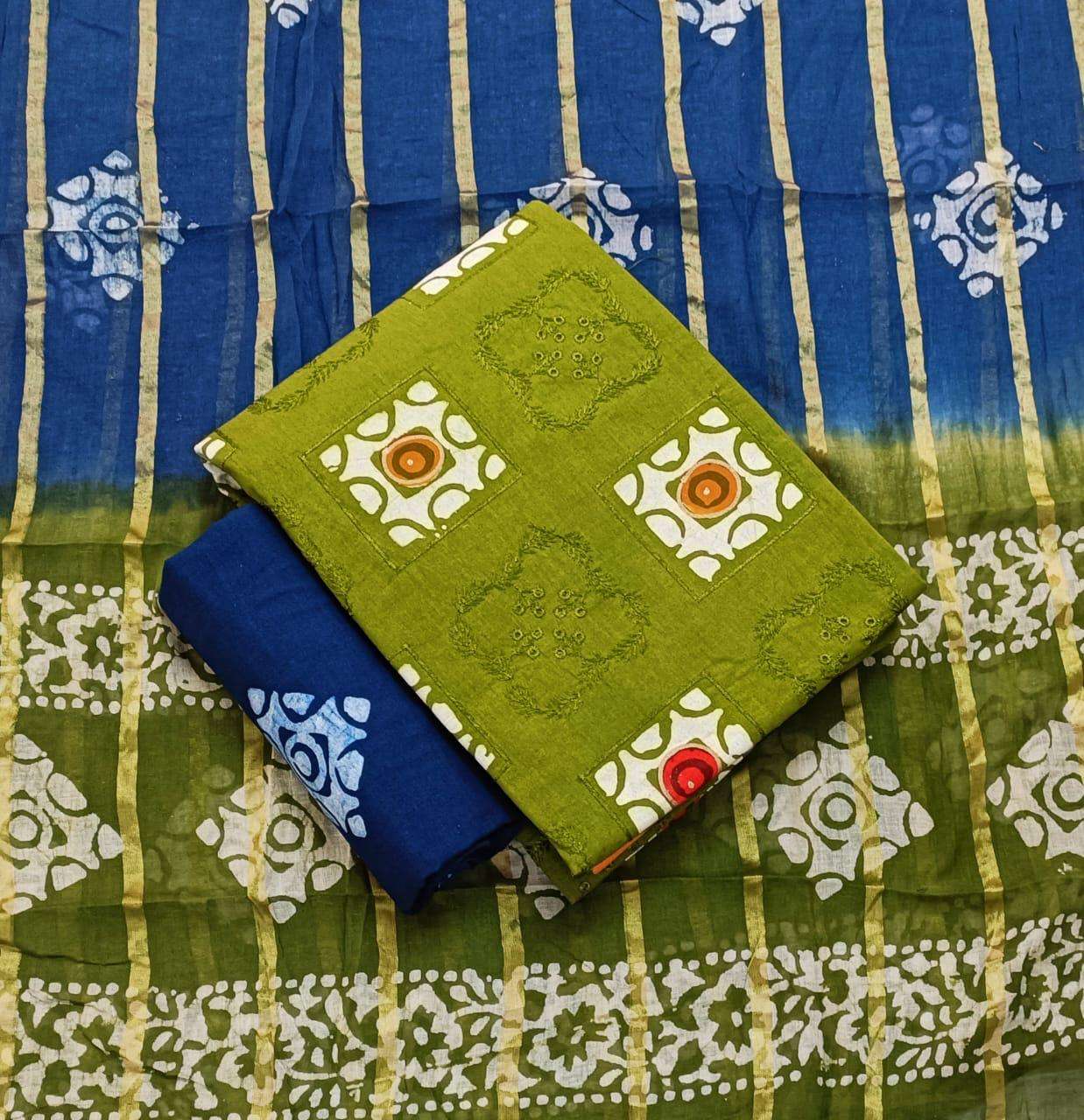 JJ CREATION MULTI GOLD WAX BATIK WORK SUITS EDITION VOL 5