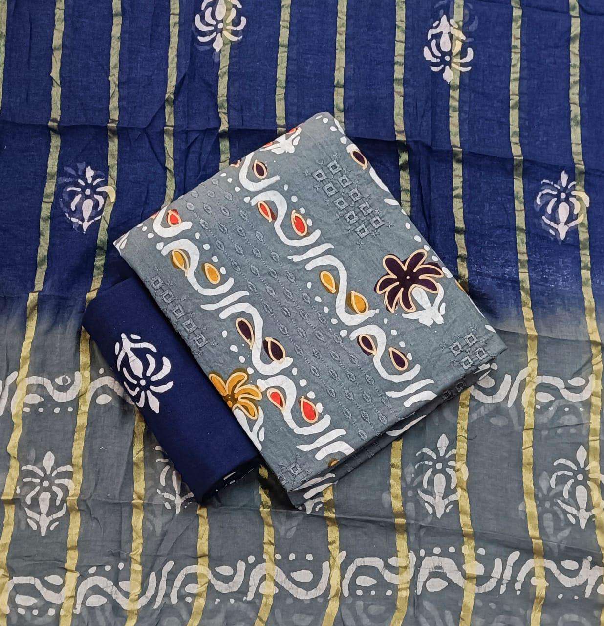 JJ CREATION MULTI GOLD WAX BATIK WORK SUITS EDITION VOL 5