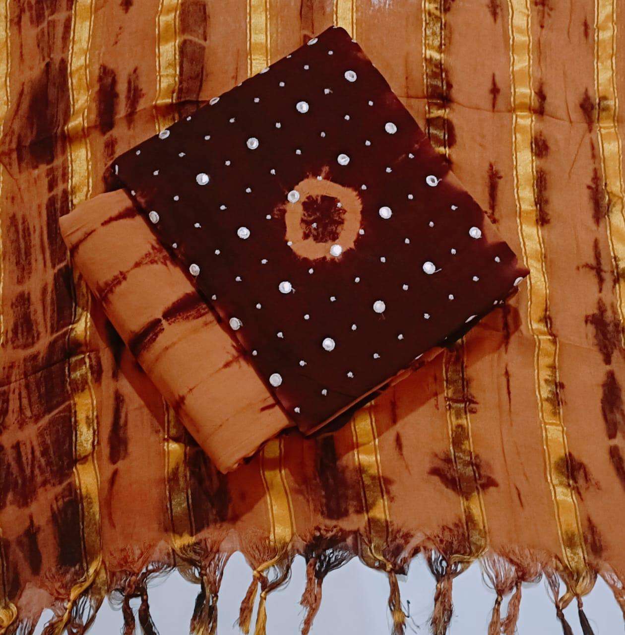 JJ CREATION RAYON BANDHANI MIRROR WORK EDITION VOL 2