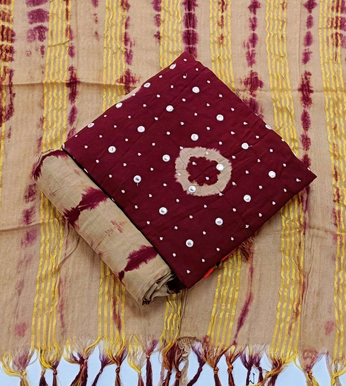 JJ CREATION RAYON BANDHANI MIRROR WORK EDITION VOL 2