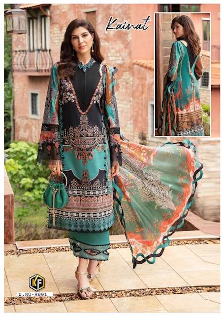 KEVAL FAB KAINAT LUXURY LAWN COLLECTION VOL 9 READY MADE COLLECTION
