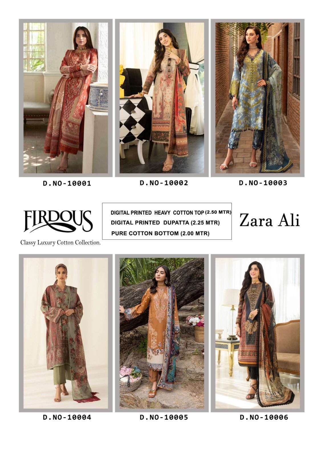 KEVAL FAB ZARA ALI FIRDOUS VOL 14 READY MADE COLLECTION