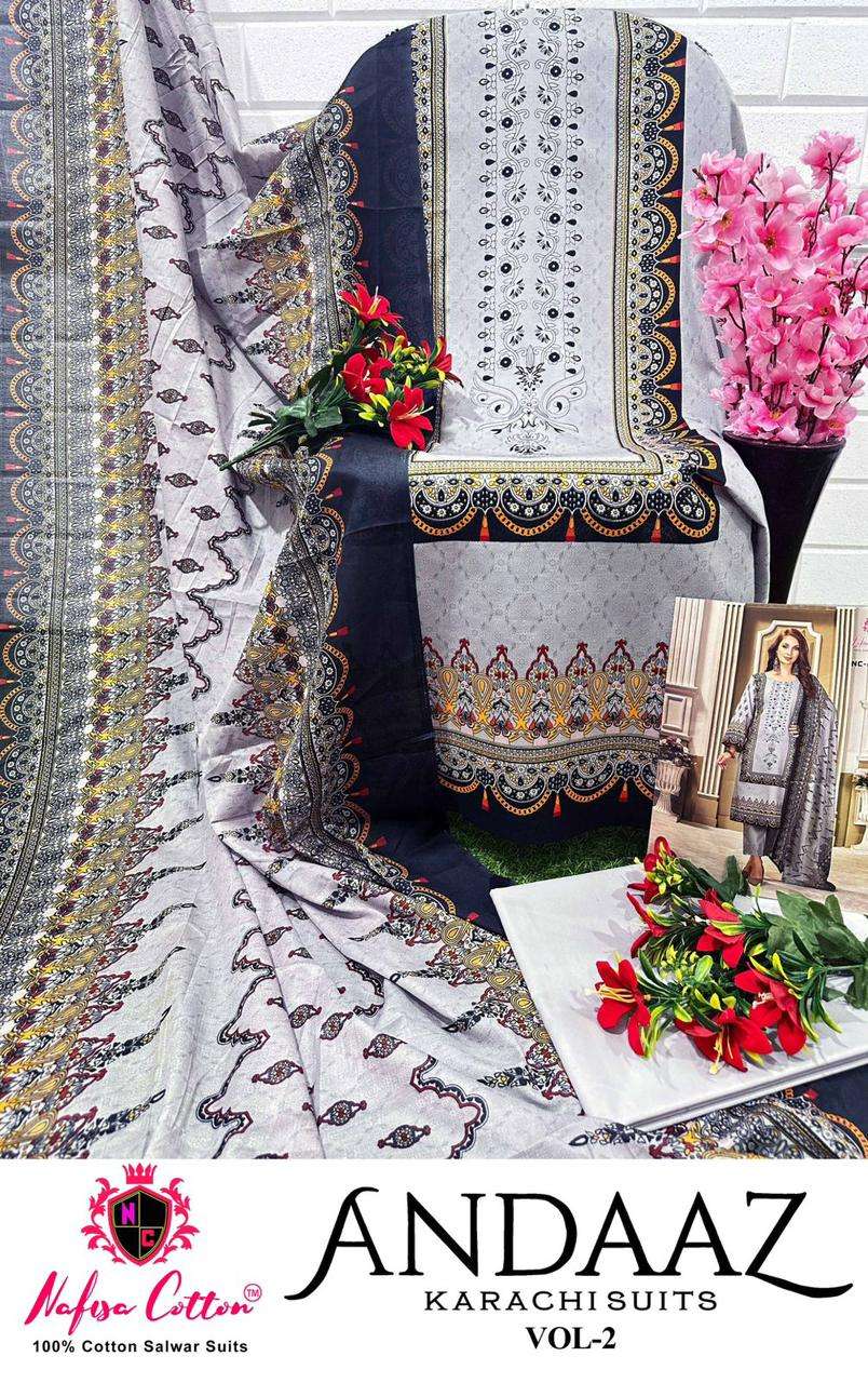 NAFISA COTTON ANDAAZ KARACHI SUITS VOL 2 