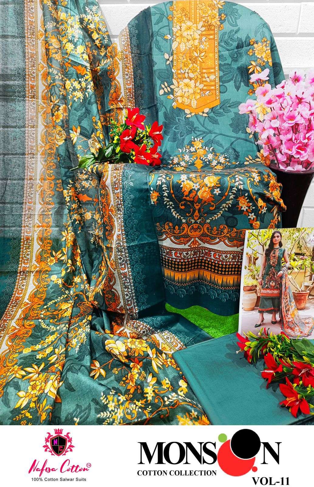 NAFISA COTTON MONSOON COTTON COLLECTION VOL 11