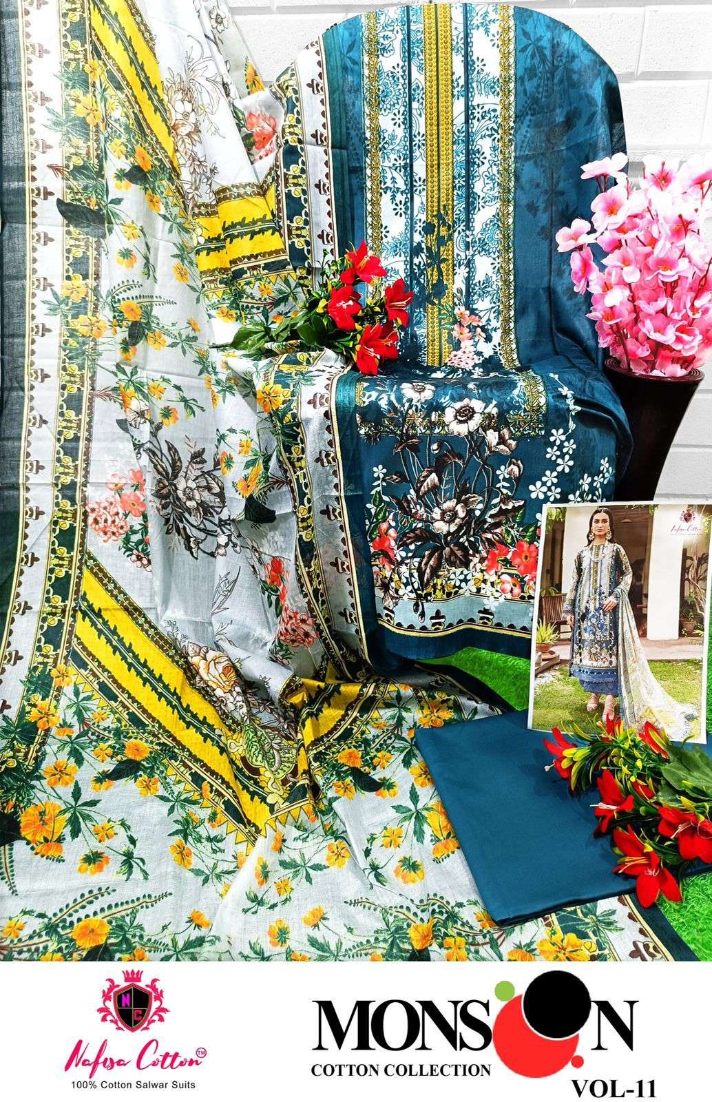 NAFISA COTTON MONSOON COTTON COLLECTION VOL 11