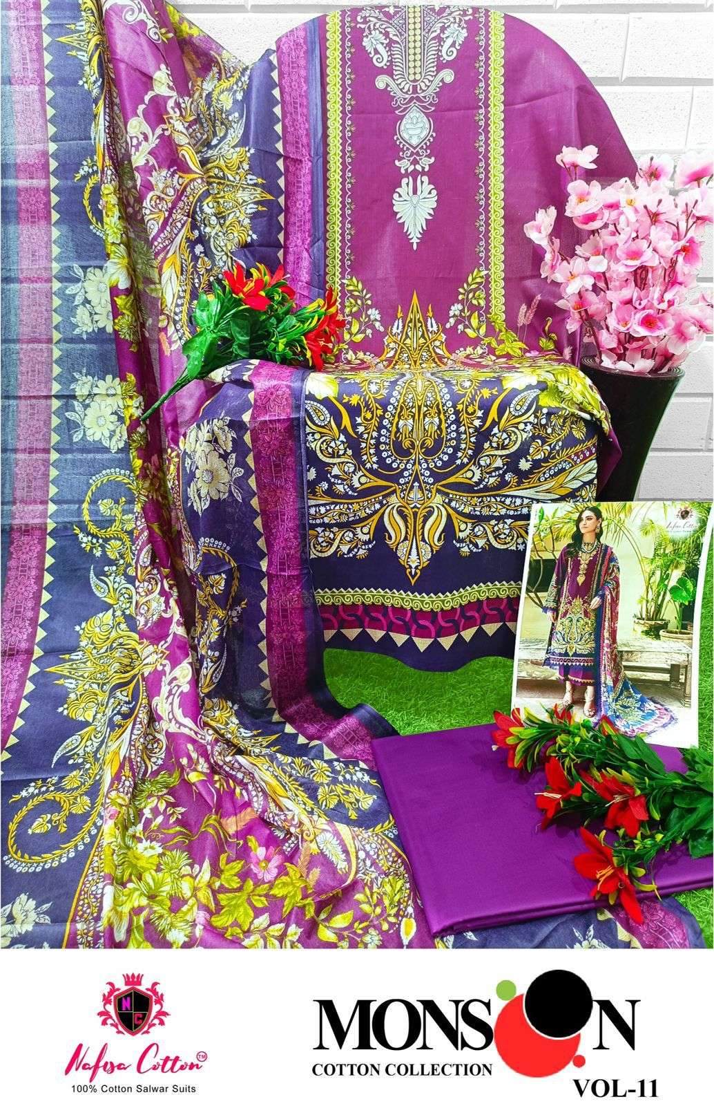NAFISA COTTON MONSOON COTTON COLLECTION VOL 11