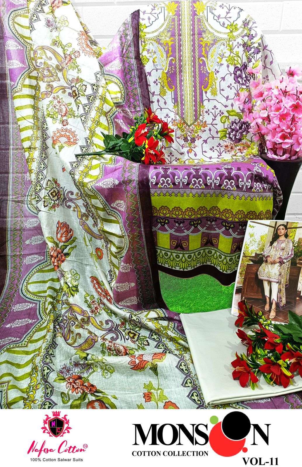 NAFISA COTTON MONSOON COTTON COLLECTION VOL 11