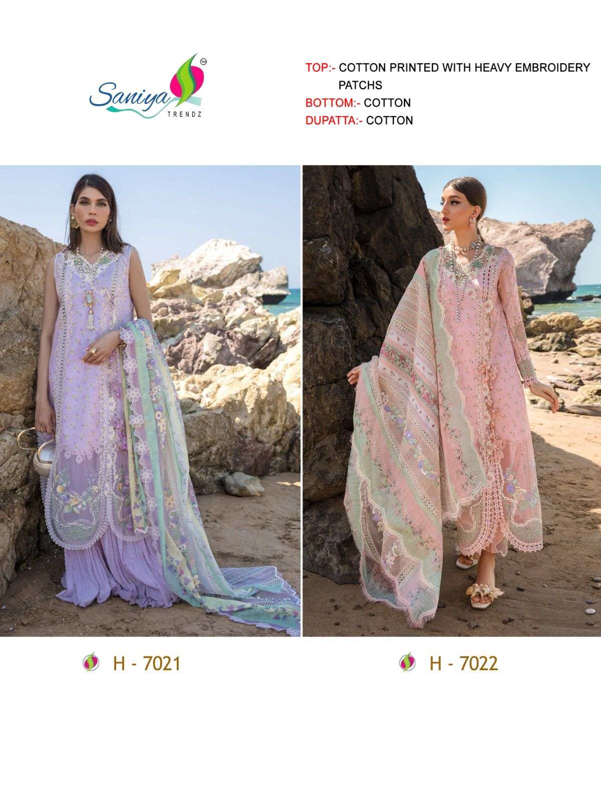 SANIYA TRENDZ H 7021 & 7022 
