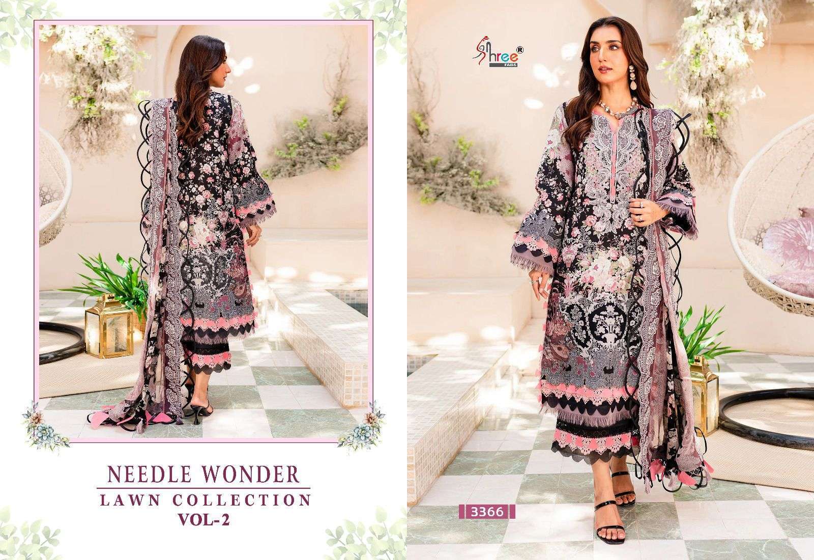 SHREE FABS NEEDLE WONDER LAWN COLLECTION VOL 2