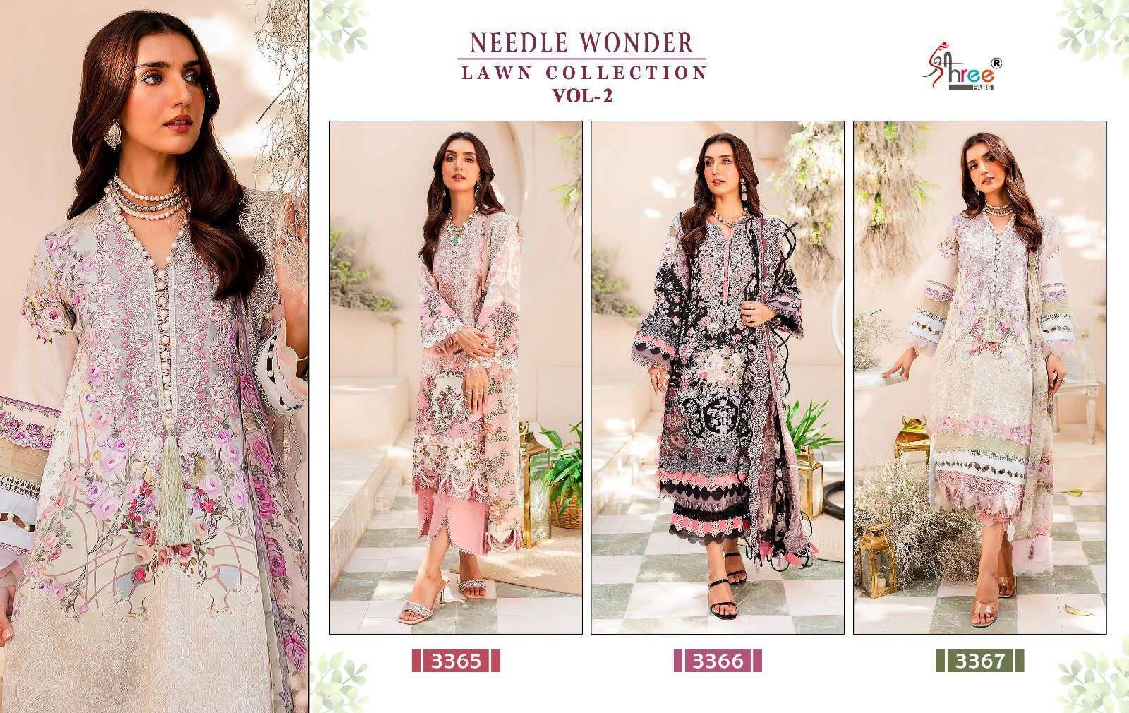 SHREE FABS NEEDLE WONDER LAWN COLLECTION VOL 2