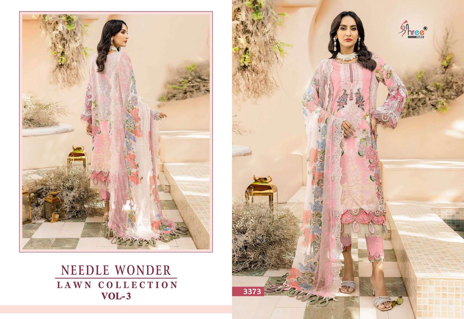 SHREE FABS NEEDLE WONDER  LAWN COLLECTION VOL 3