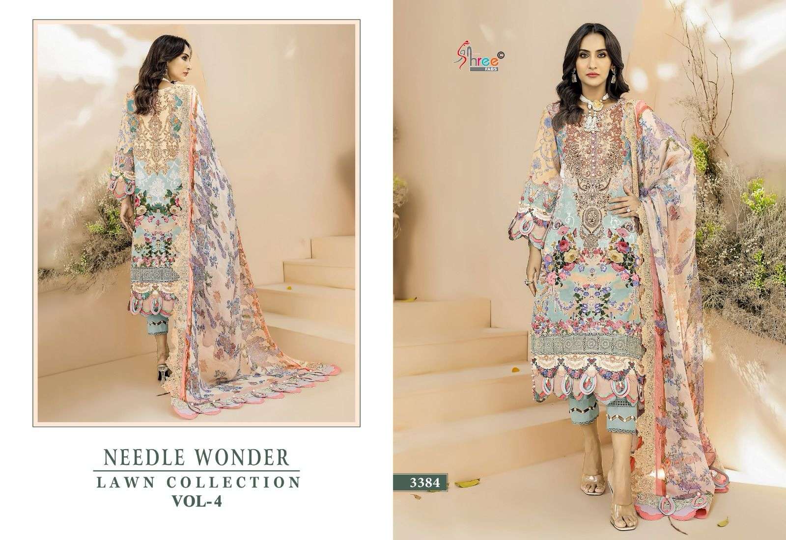 SHREE FABS NEEDLE WONDER LAWN COLLECTION VOL 4 