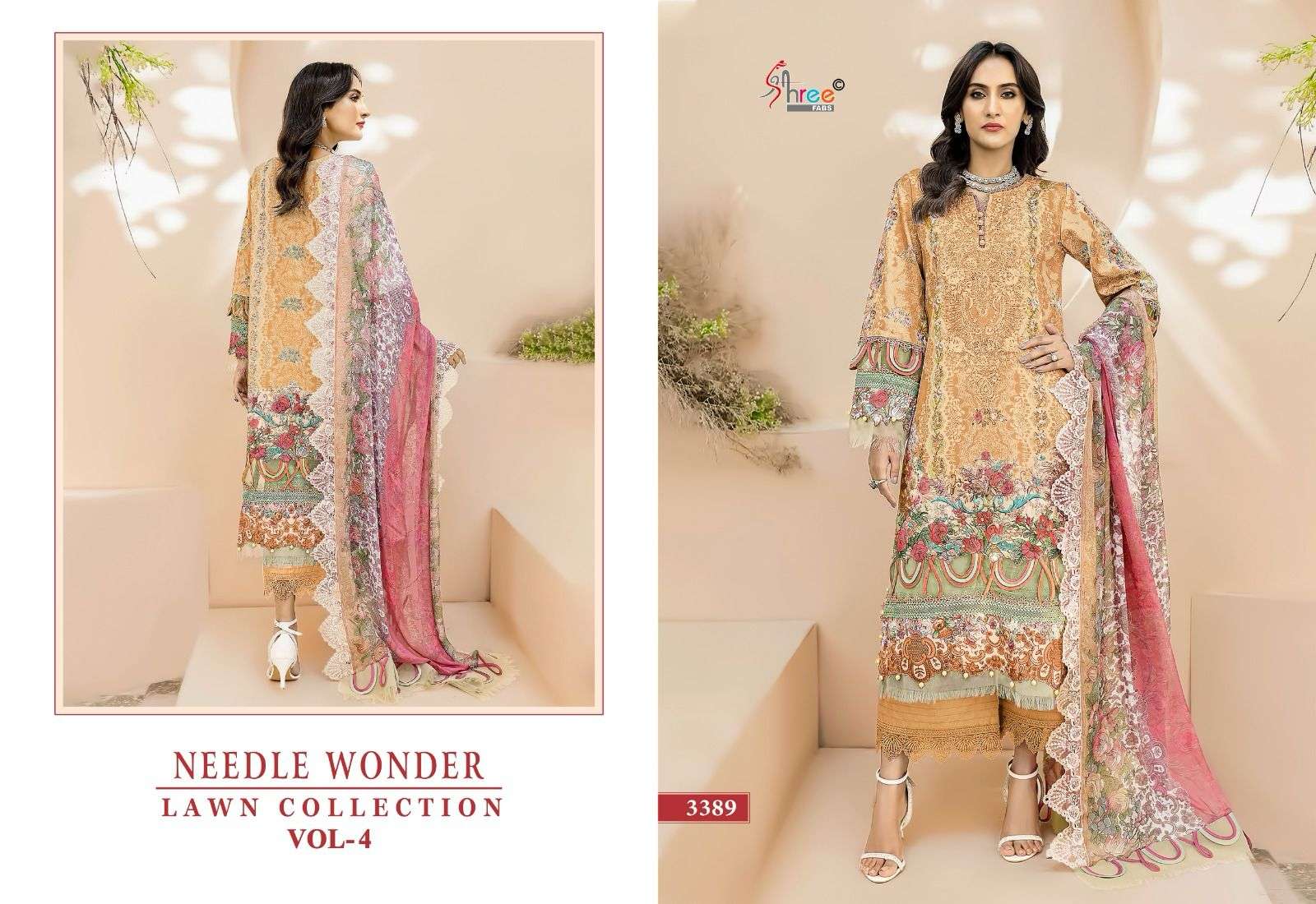 SHREE FABS NEEDLE WONDER LAWN COLLECTION VOL 4 
