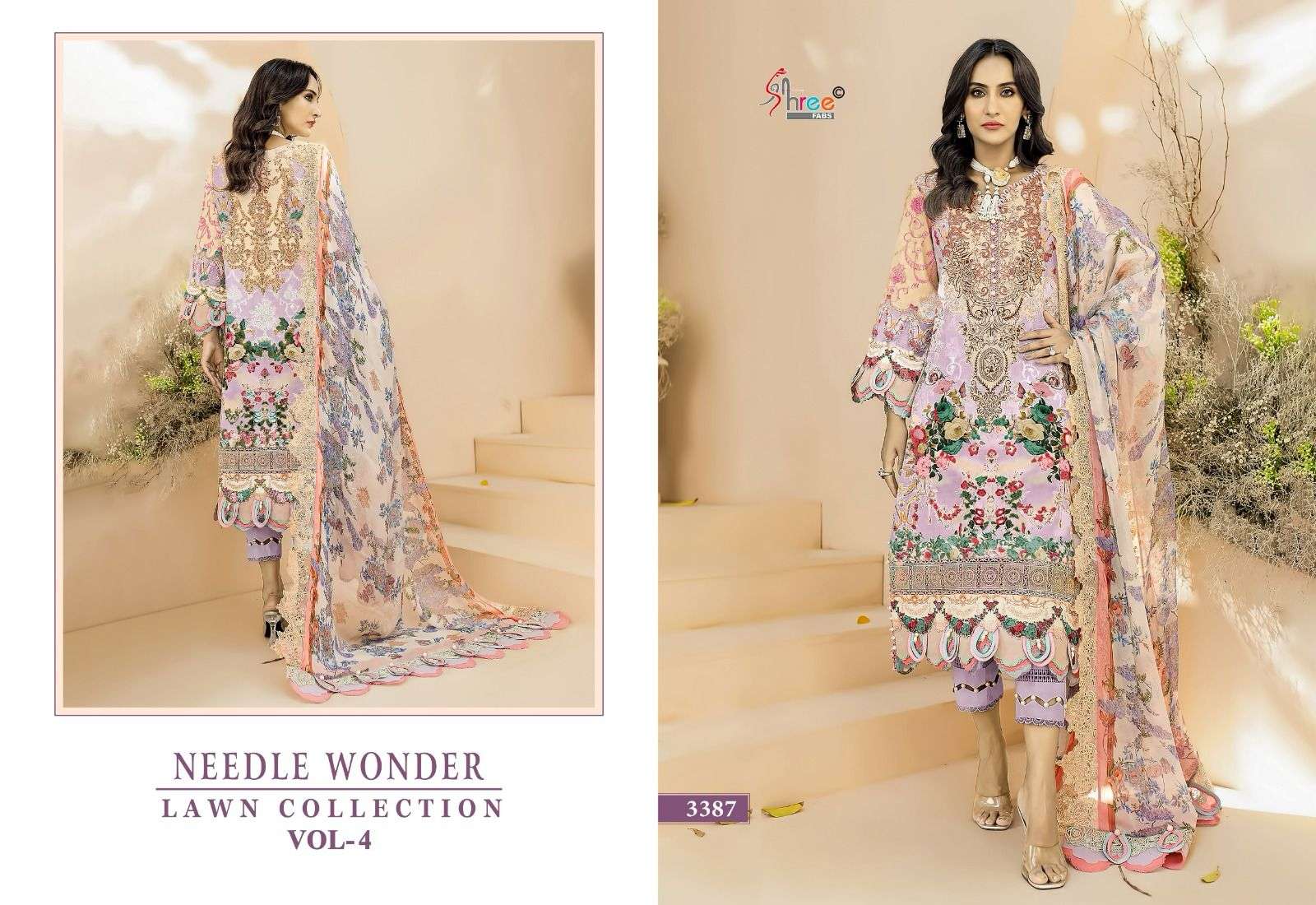SHREE FABS NEEDLE WONDER LAWN COLLECTION VOL 4 