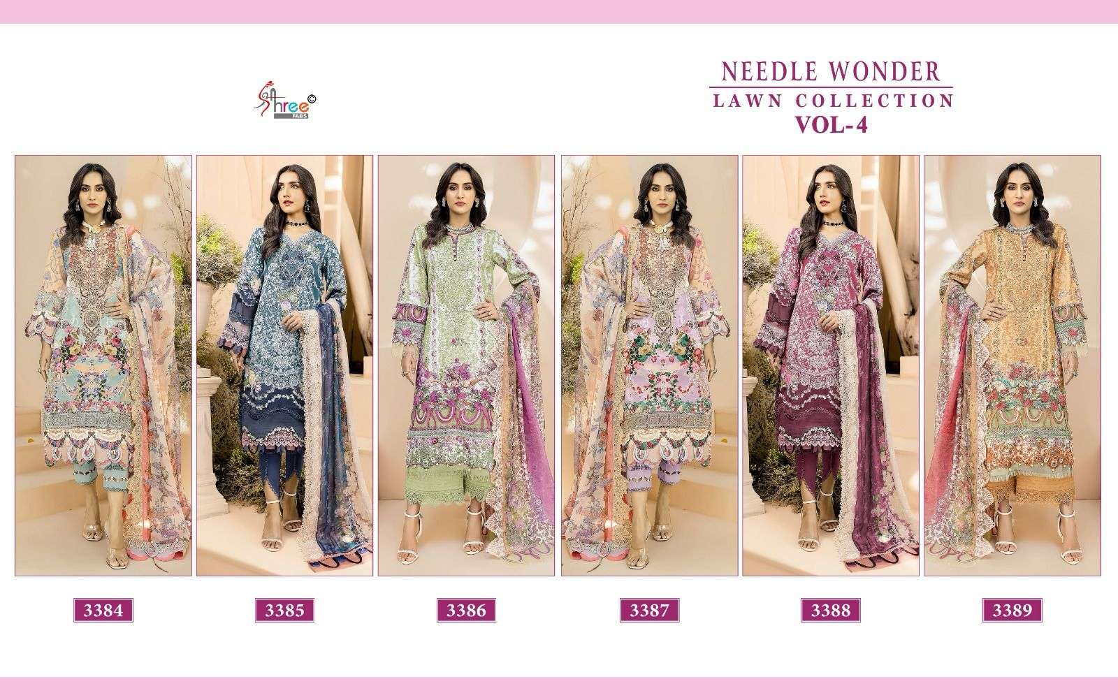 SHREE FABS NEEDLE WONDER LAWN COLLECTION VOL 4 