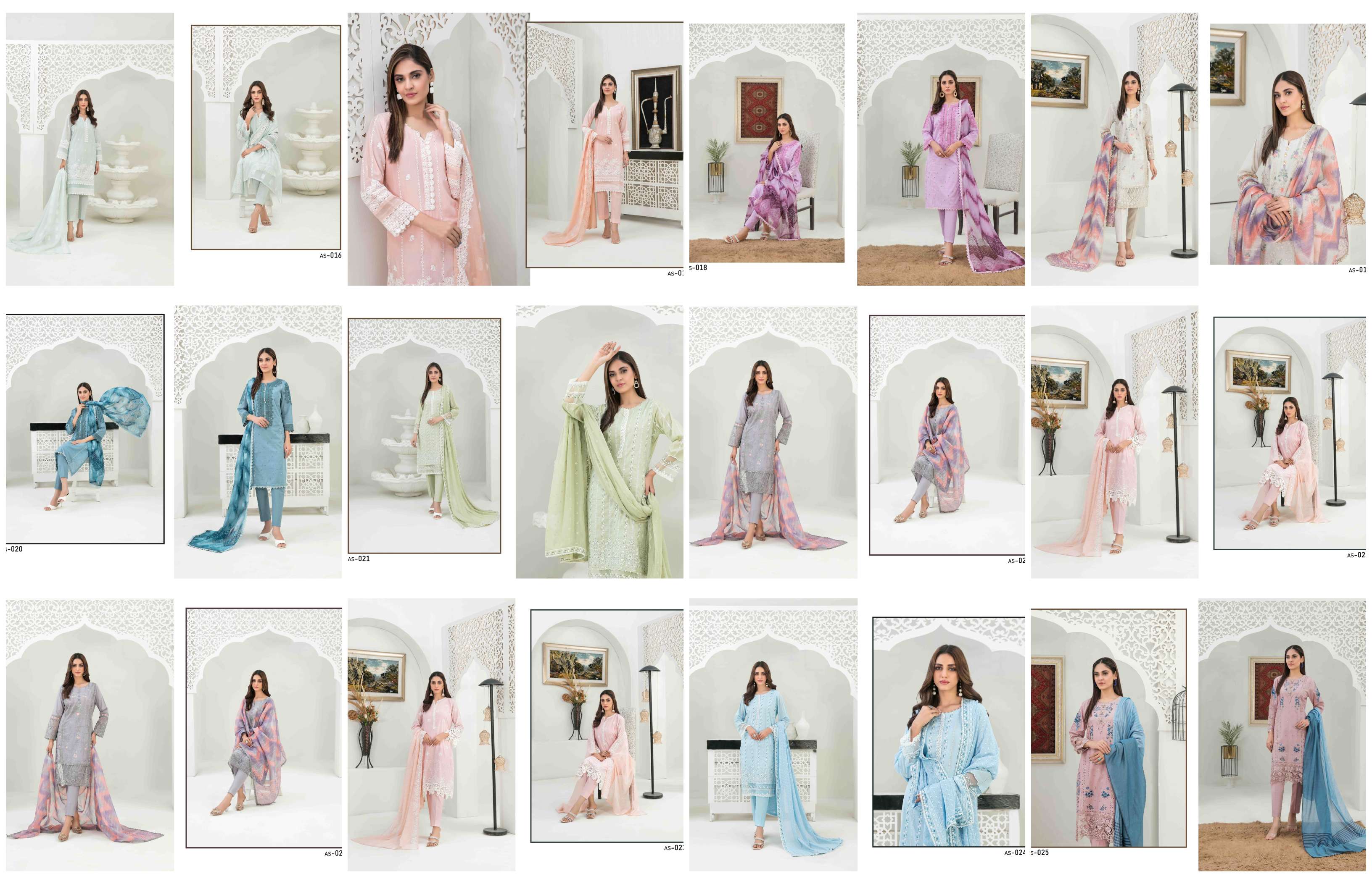 TAWAKKAL FABRICS TANIHA FANCY EMBROIDERED LAWN COLLECTION 