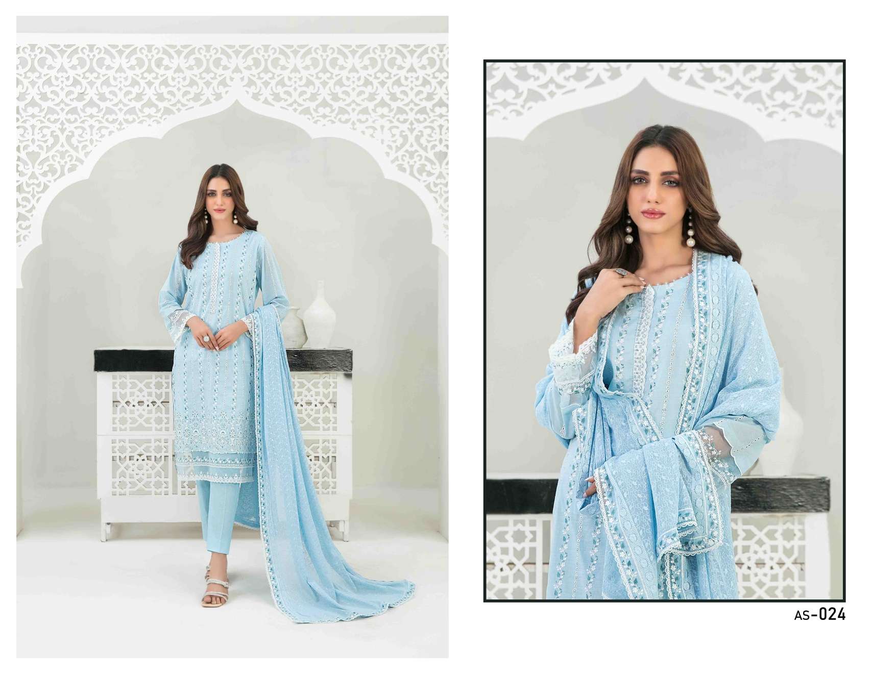 TAWAKKAL FABRICS TANIHA FANCY EMBROIDERED LAWN COLLECTION 