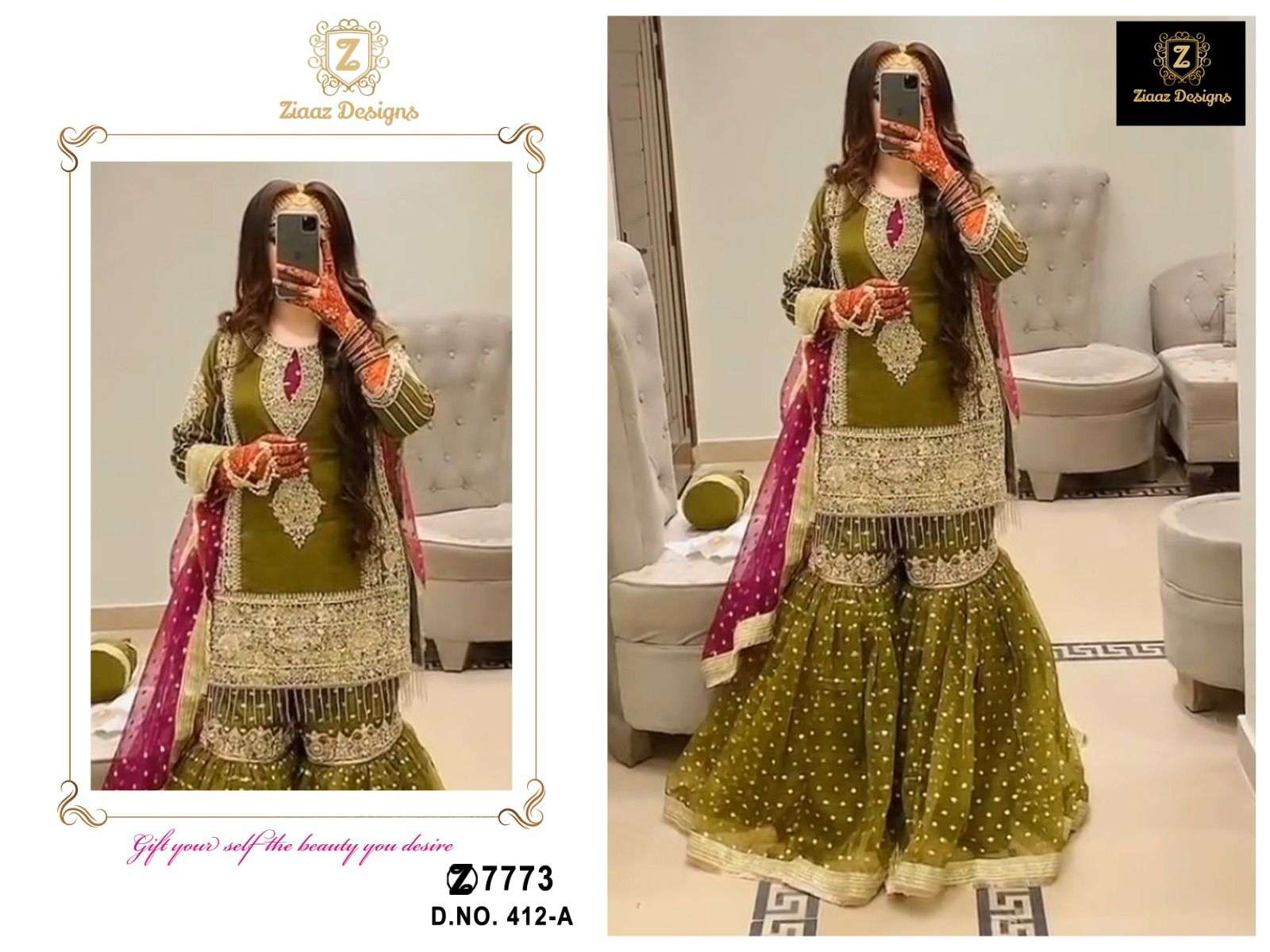 ZIAAZ DESIGNS CODE  412