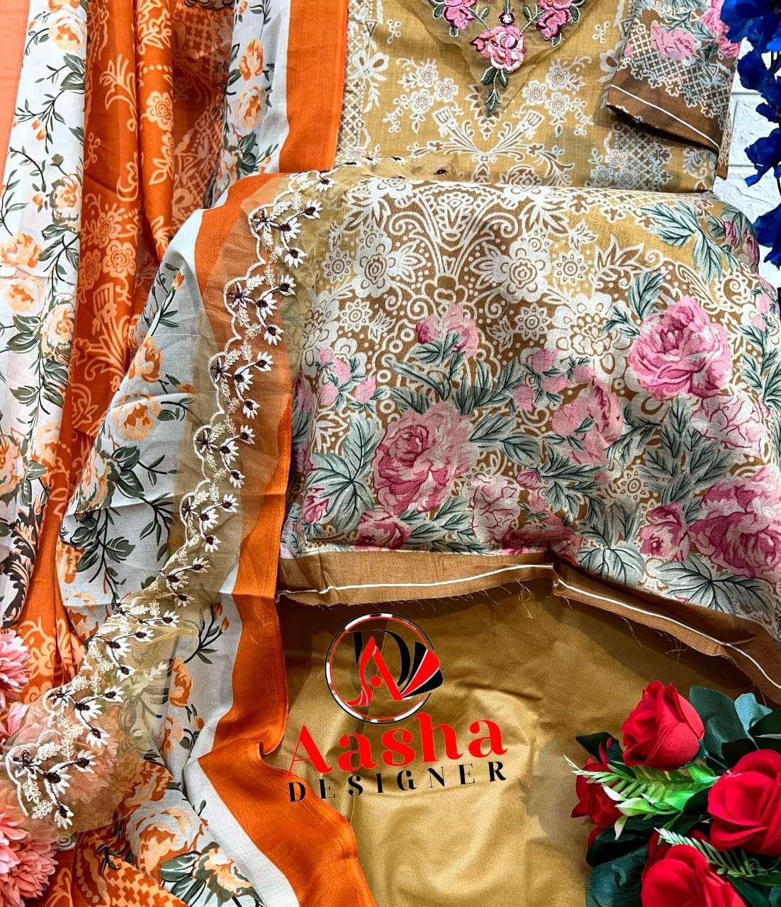 AASHA DESIGNER NEEDLE WONDER LAWN COLLECTION VOL 2