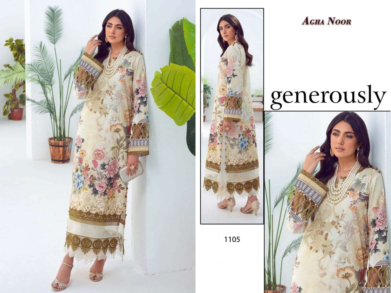 AGHA NOOR LUXURY LAWN COLLECTION VOL 11 