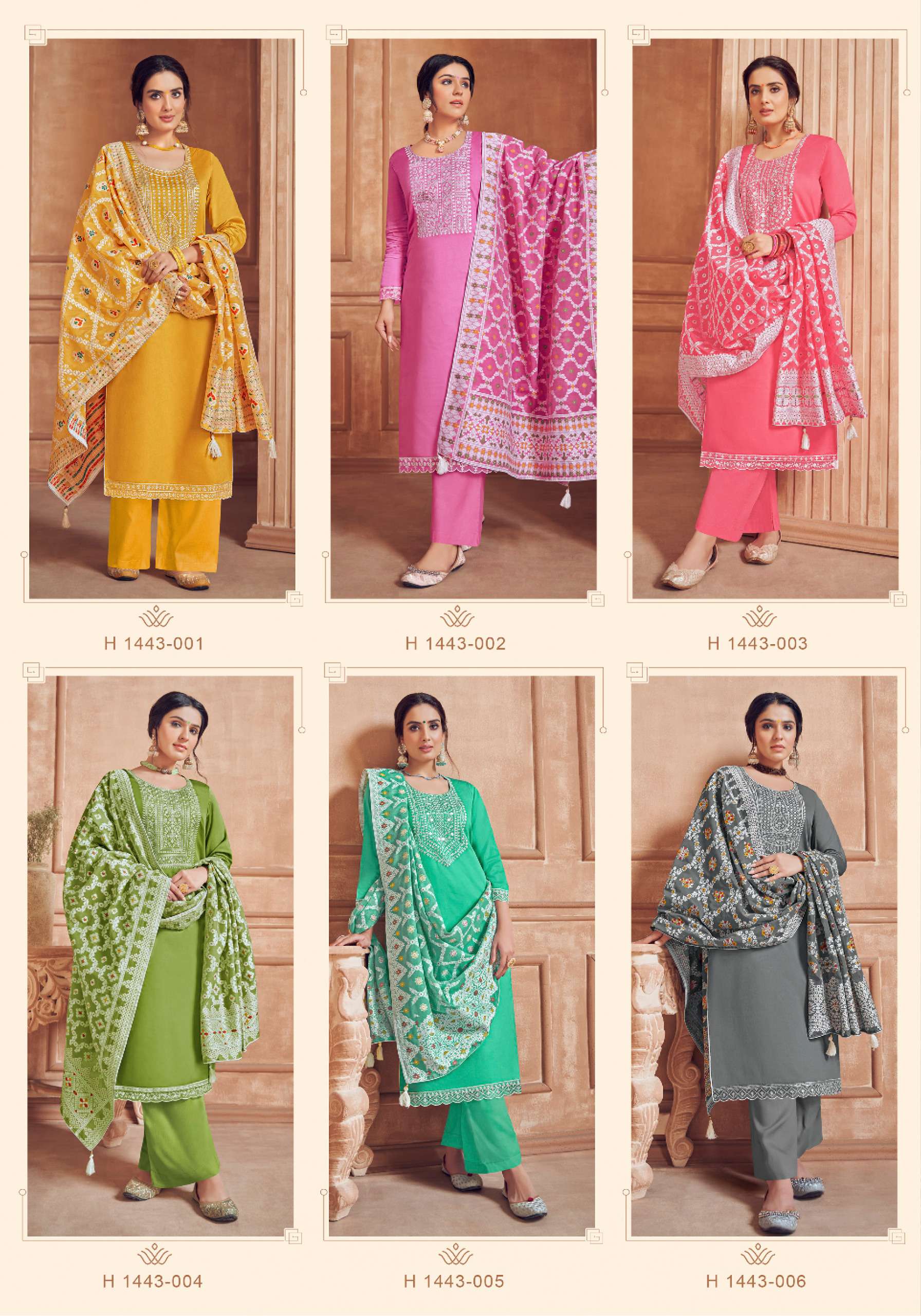 ALOK SUITS LAKHNAVI TOUCH VOL 4