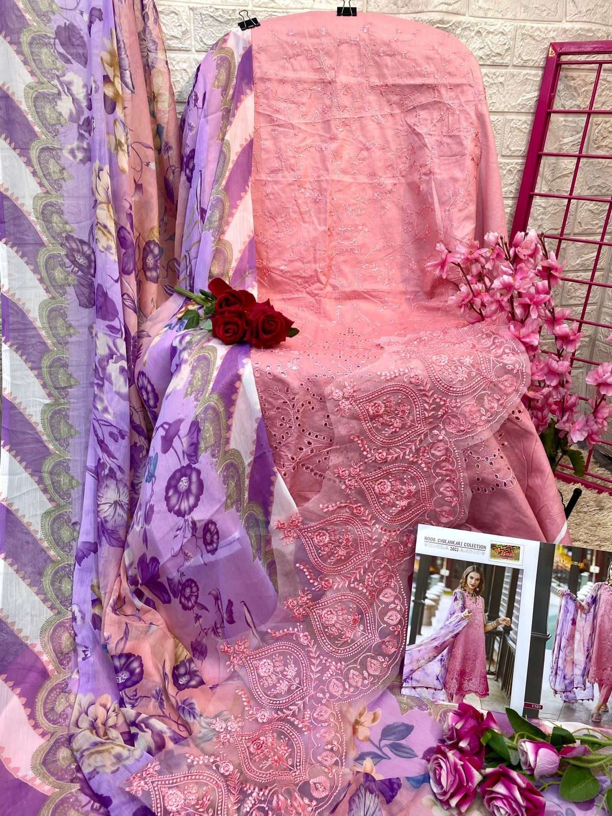 COSMOS FASHION NOOR CHIKANKARI COLLECTION 