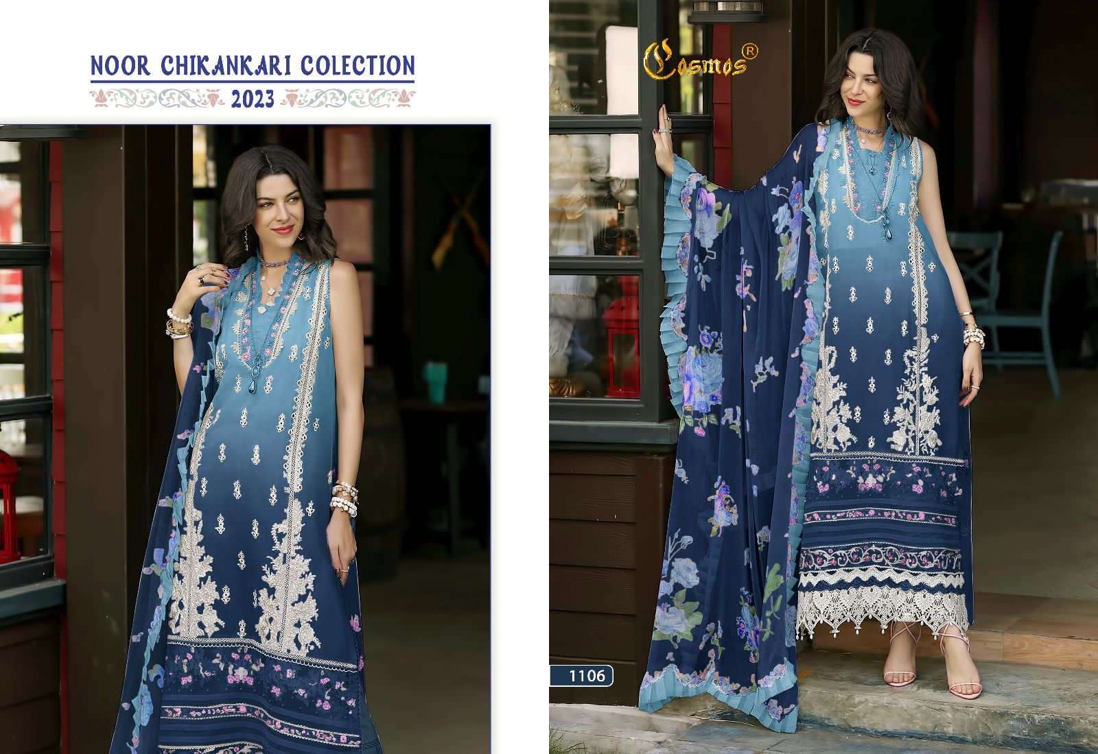 COSMOS FASHION NOOR CHIKANKARI COLLECTION 
